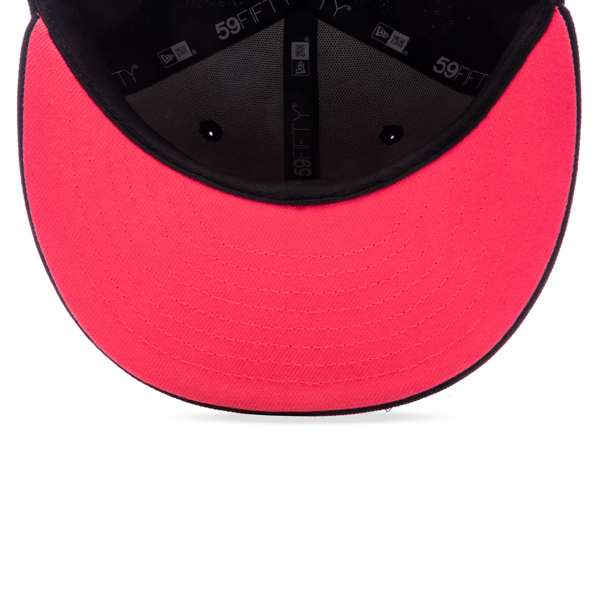 Old English Plaza Fitted - Black/Pink Glow