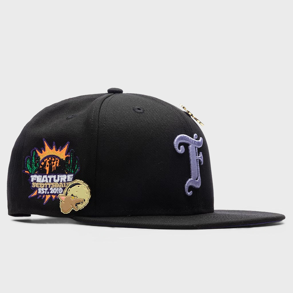 Old English Scottsdale Snapback - Black/Purple