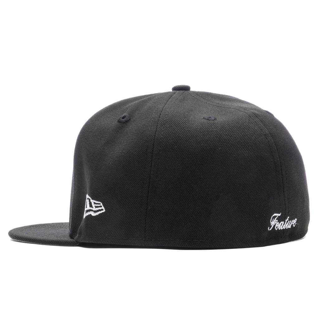 Old English Las Vegas Fitted - Black/Snow Grey