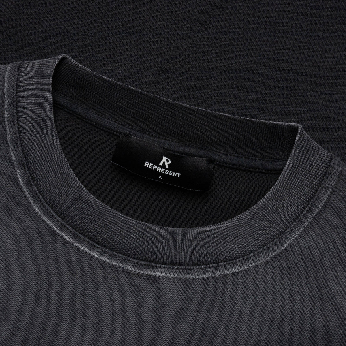 Multi Logo T-Shirt - Stained Black