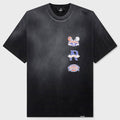 Multi Logo T-Shirt - Stained Black