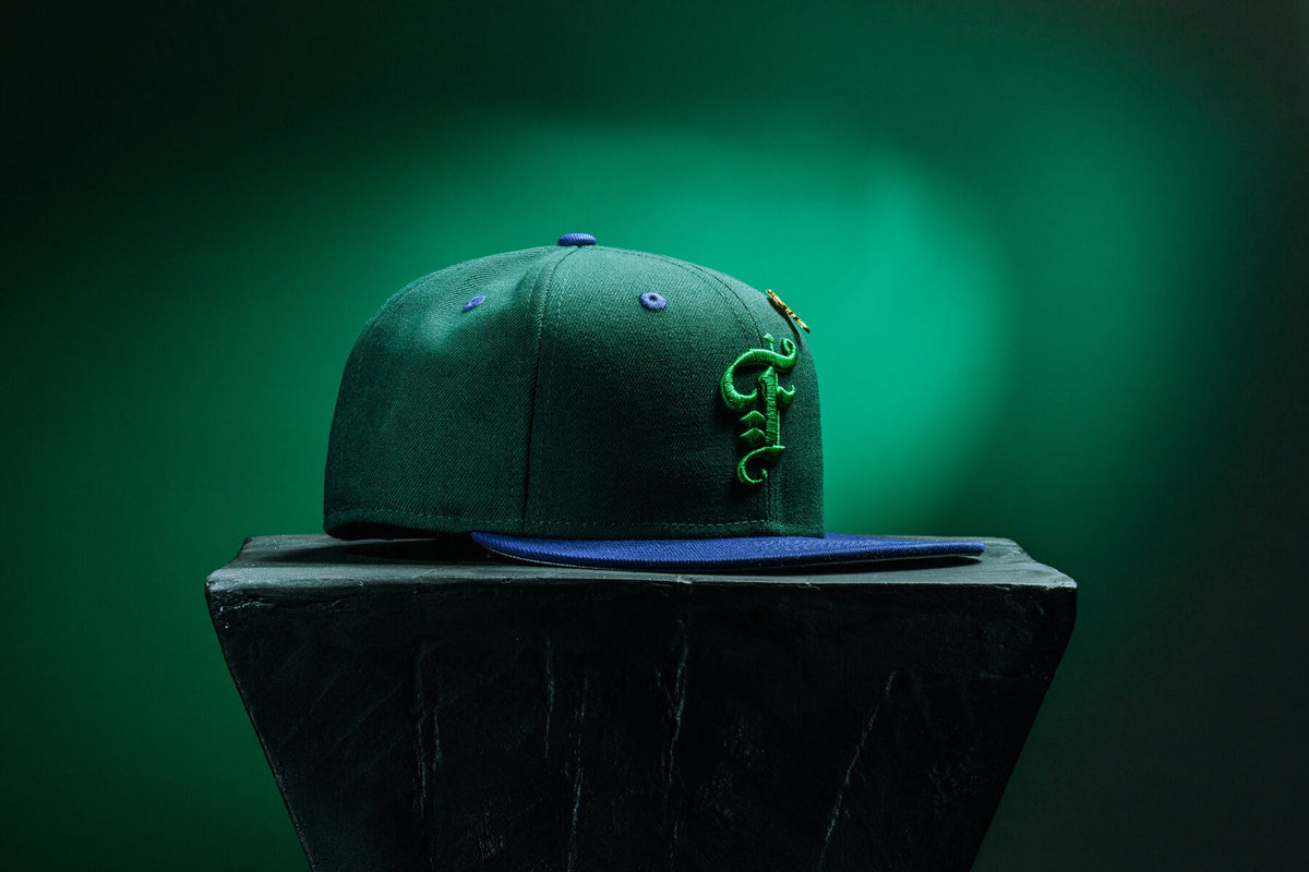 "Timepiece" OE Fitted - Green/Royal