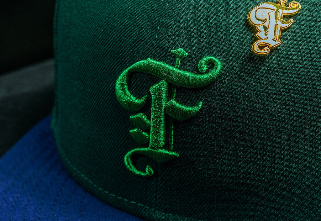 "Timepiece" OE Fitted - Green/Royal