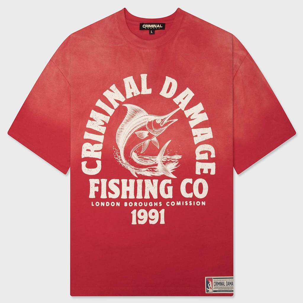 Fishing Company T-Shirt - Washed Red