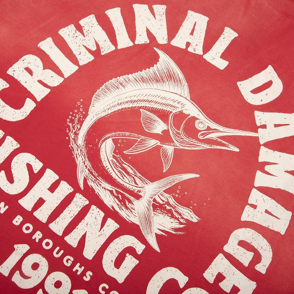 Fishing Company T-Shirt - Washed Red