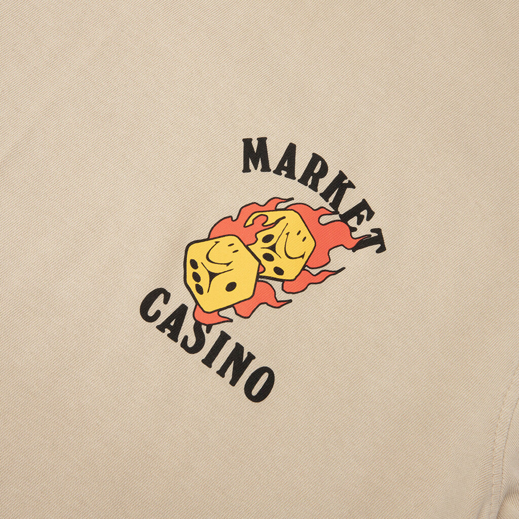Flaming Dice T-Shirt - French Oak