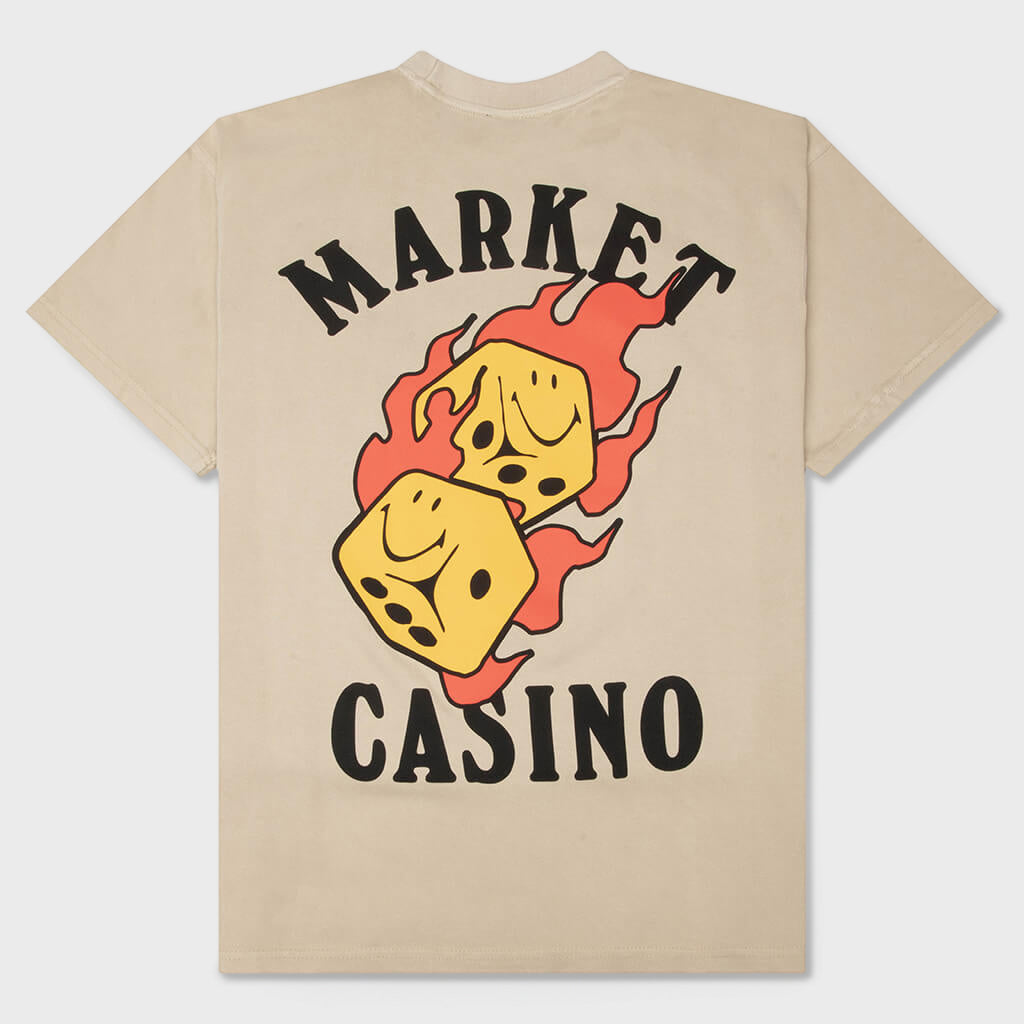 Flaming Dice T-Shirt - French Oak