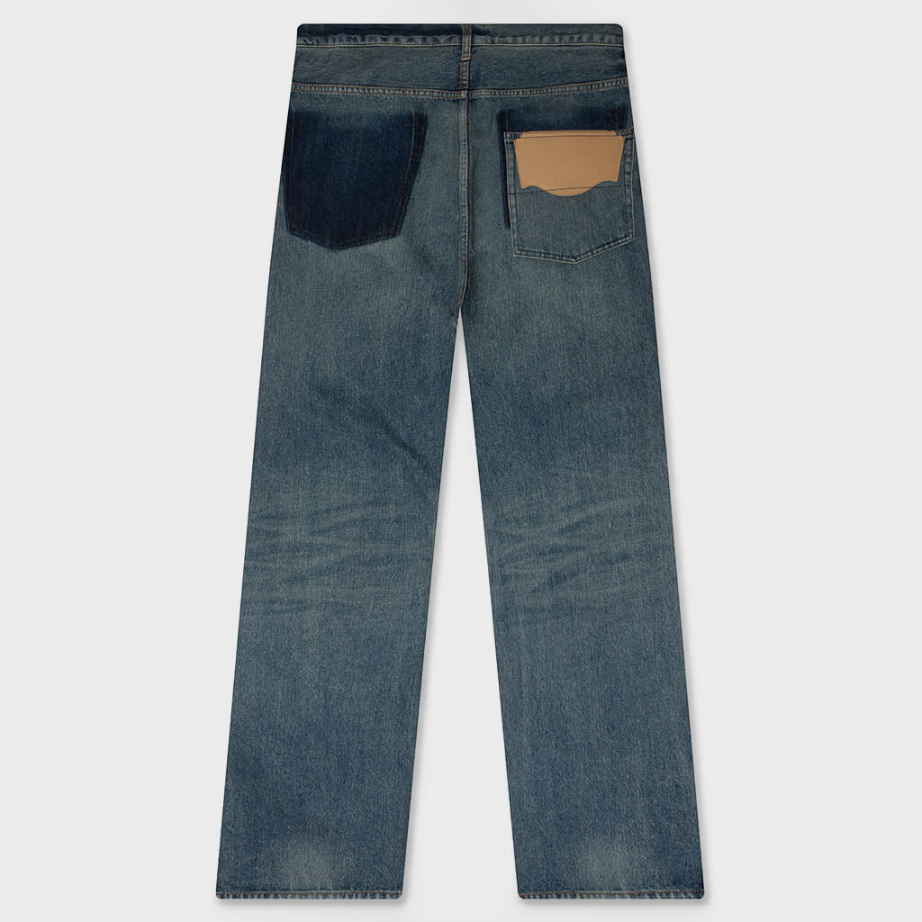 Flare Tapered Jeans - Indigo