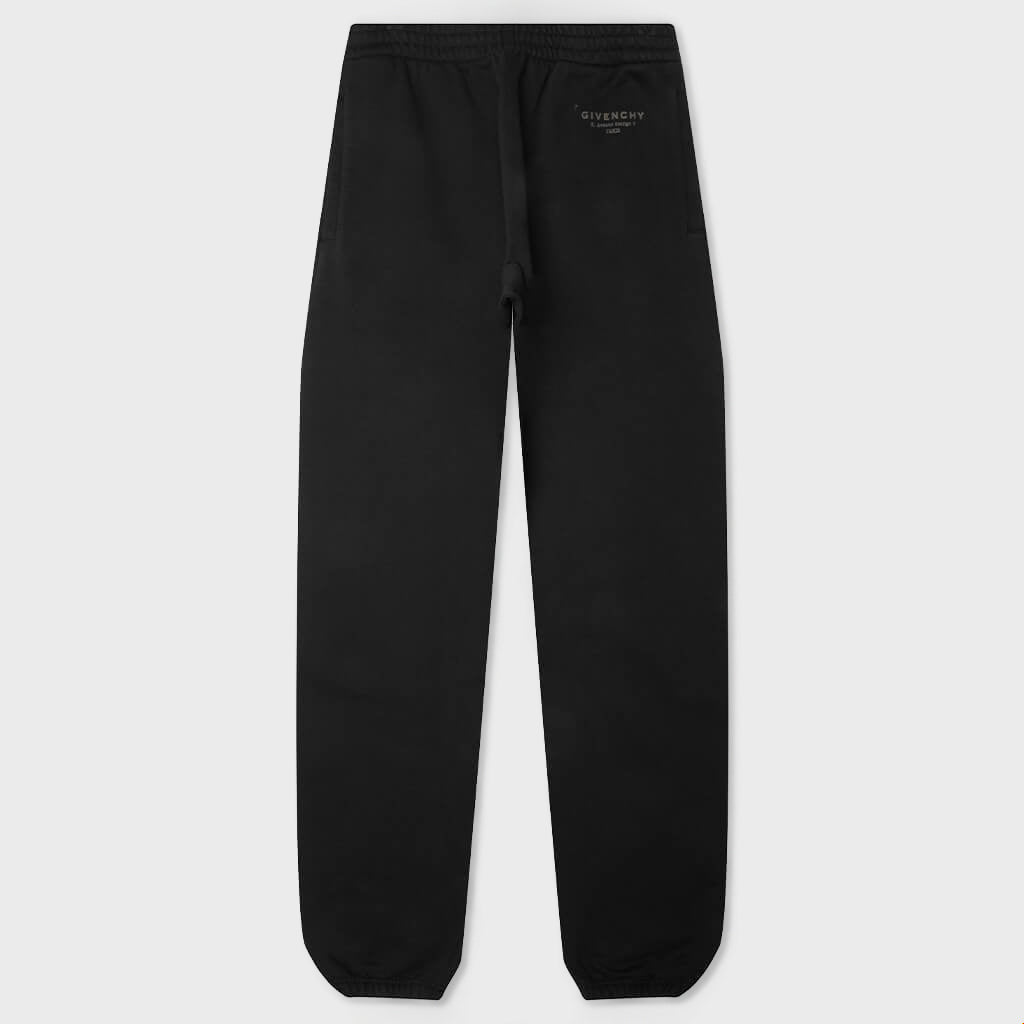 Logo Printed Track Pants - Black