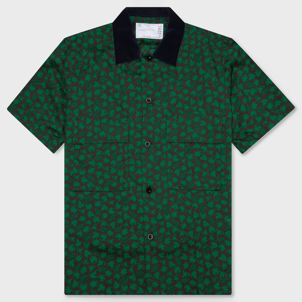 Floral Print Shirt - Green