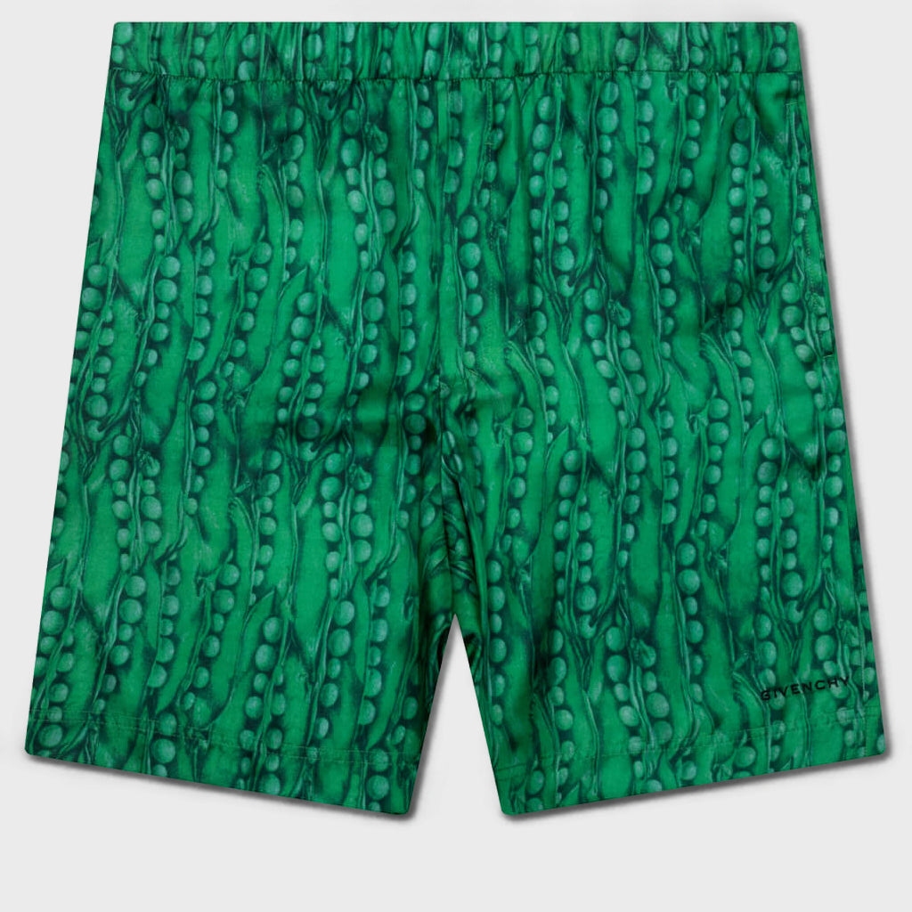 Formal Elasticated Shorts - Green
