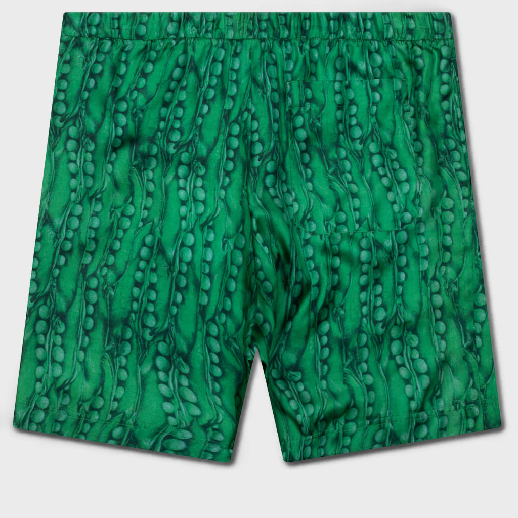 Formal Elasticated Shorts - Green