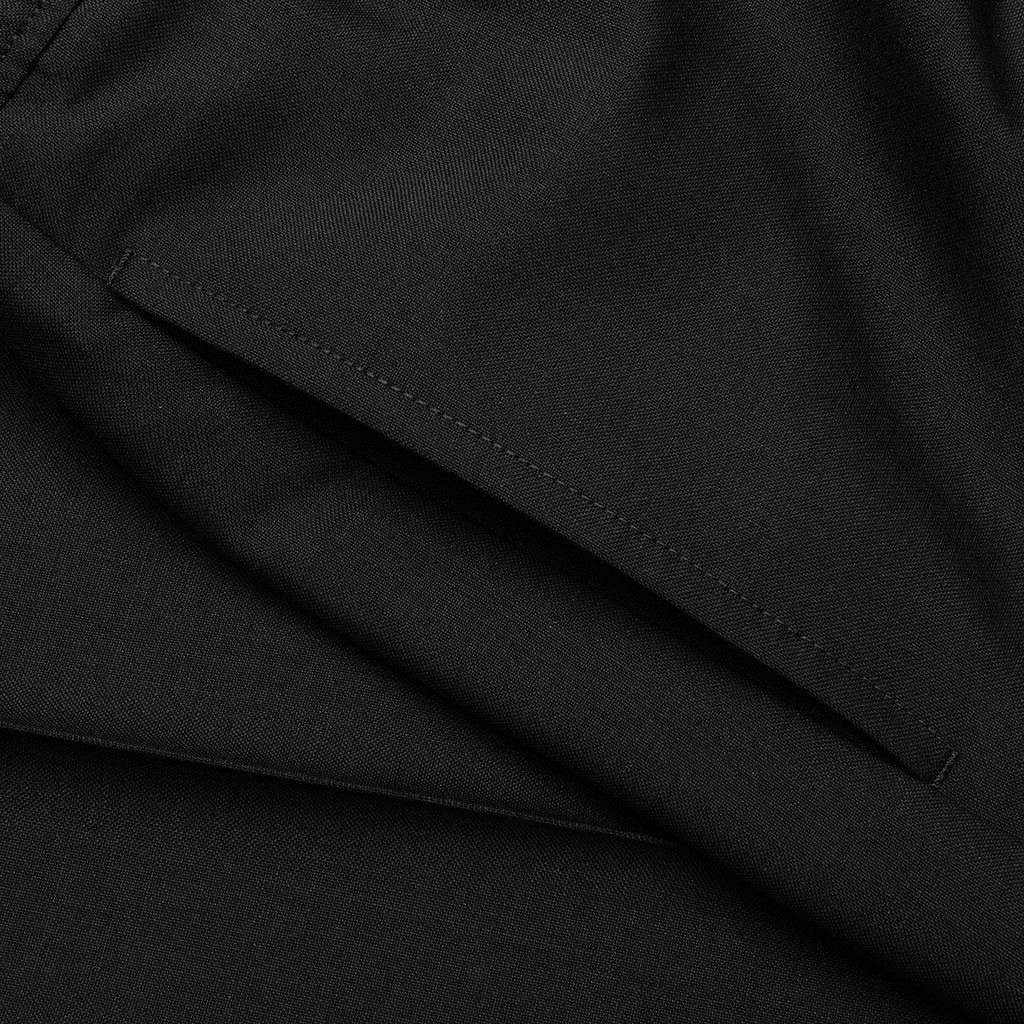 Slim Fit Formal Wool and Mohair Pants - Black