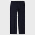 Slim Fit Formal Wool and Mohair Pants - Night Blue