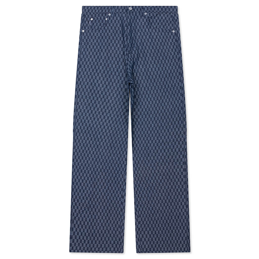 Formula Baggy Jeans - Indigo Checker
