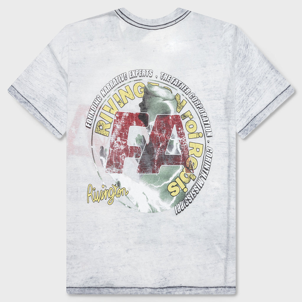 Founding Narrative Tee - Blue Burnout