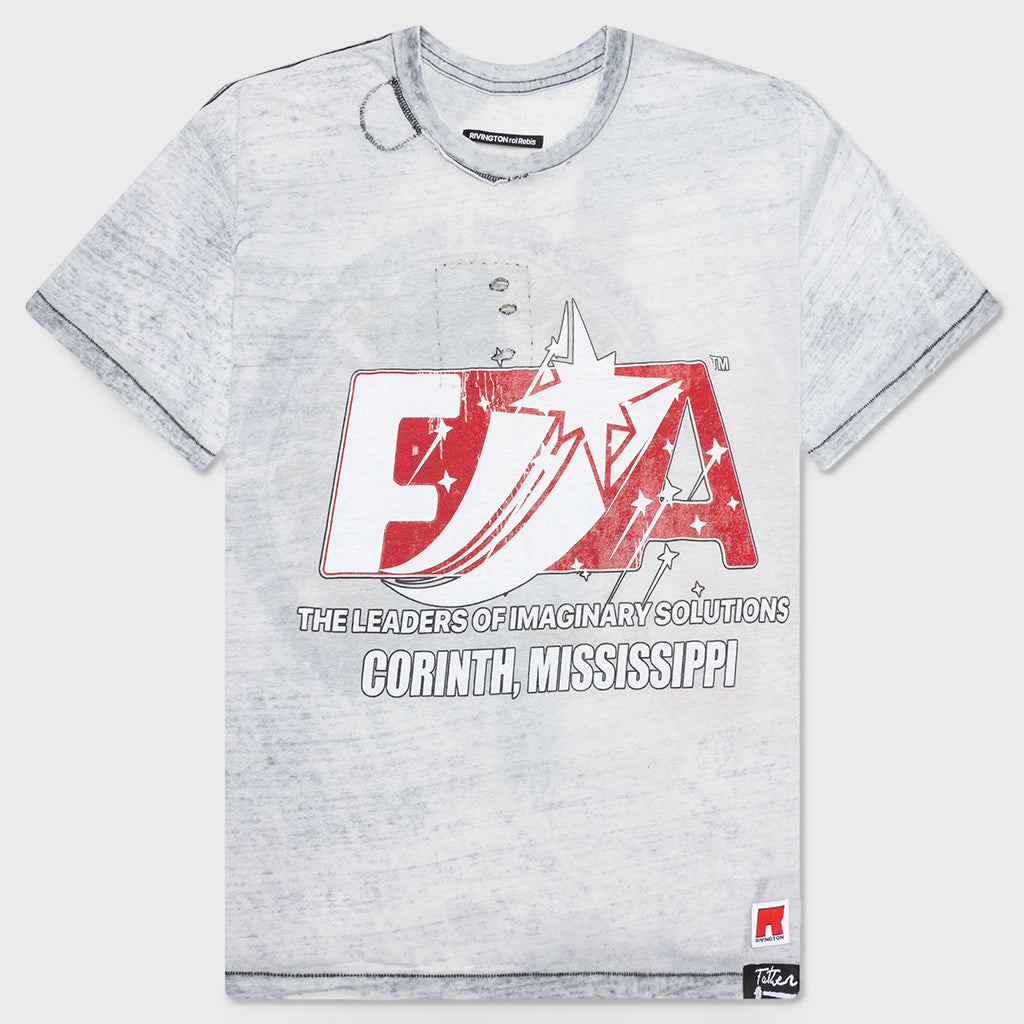 Founding Narrative Tee - Blue Burnout
