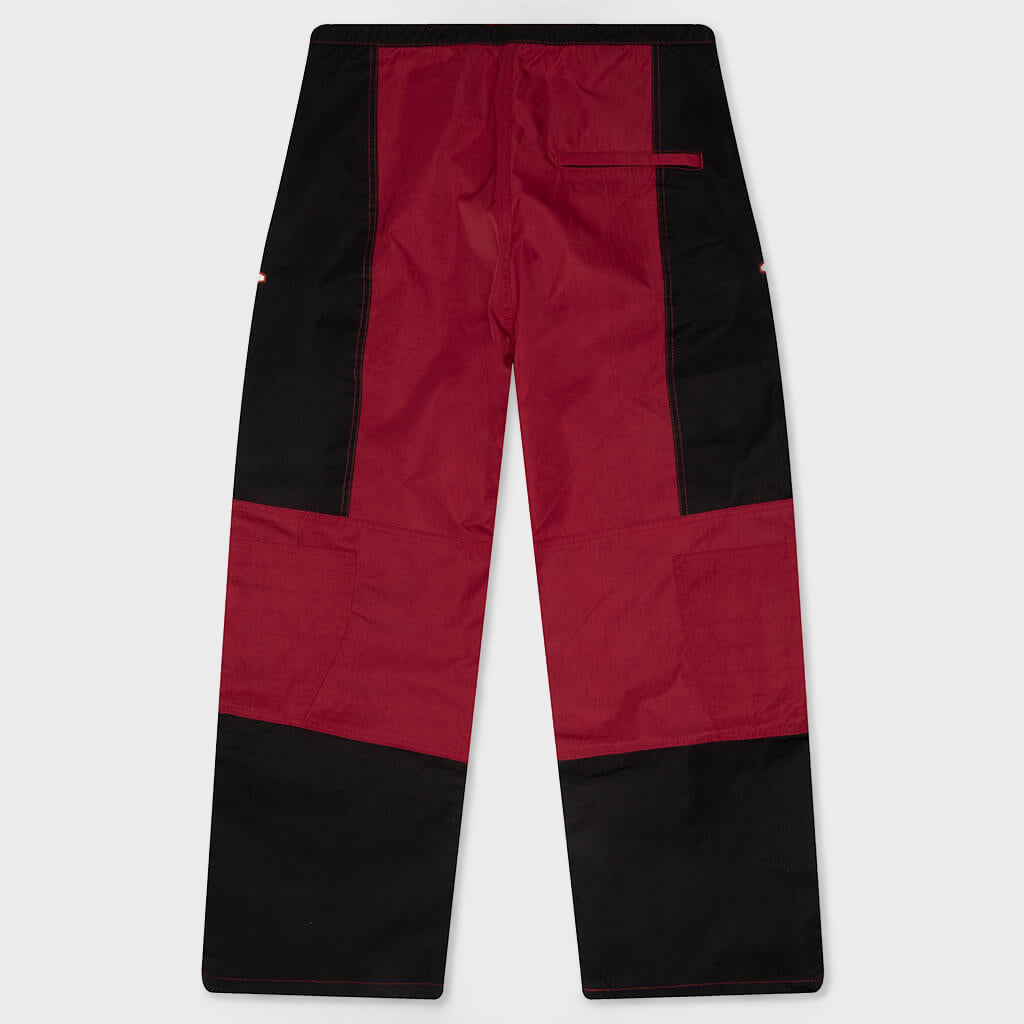 Paneled Pant - Red