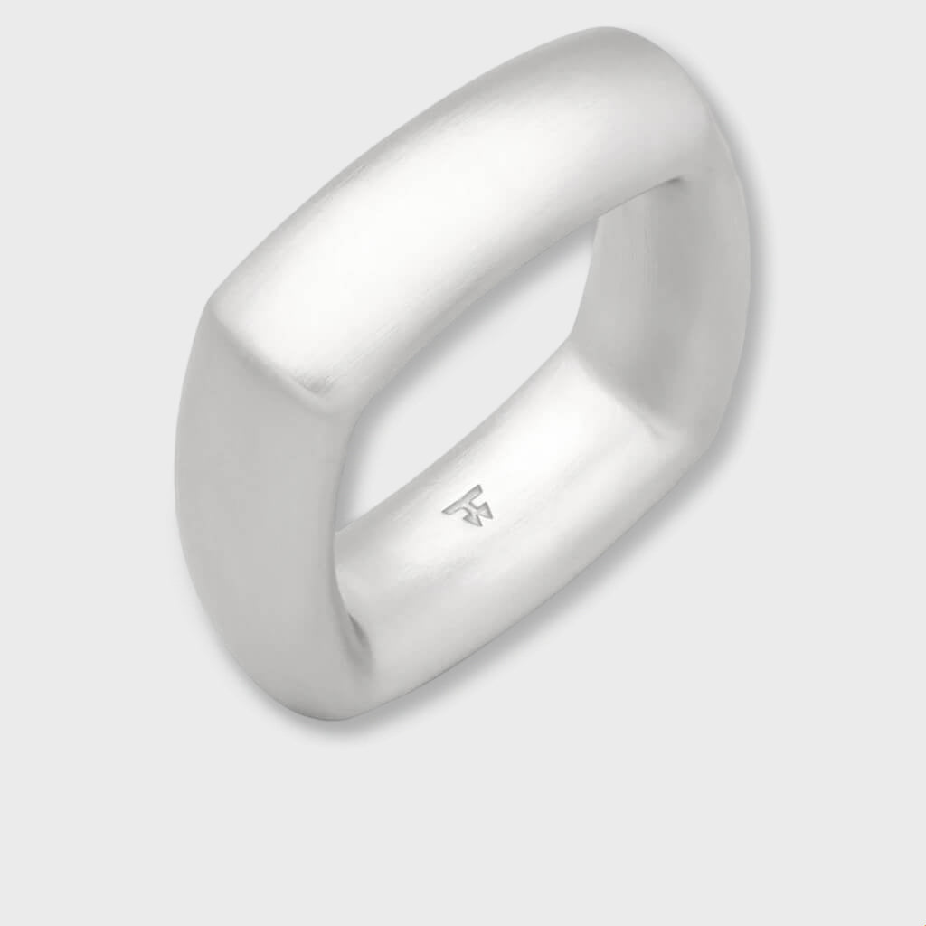 Frame Ring Satin - S925 Sterling Silver