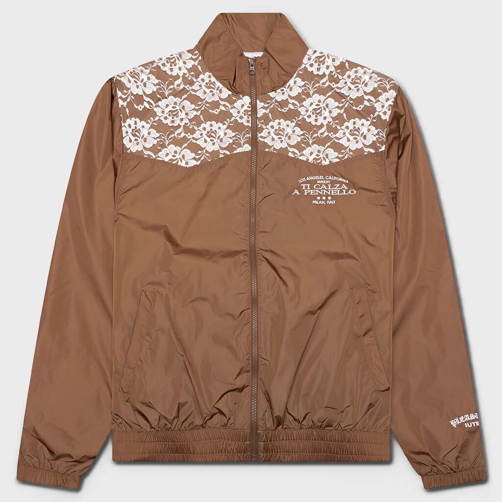 Francesca Track Jacket - Brown