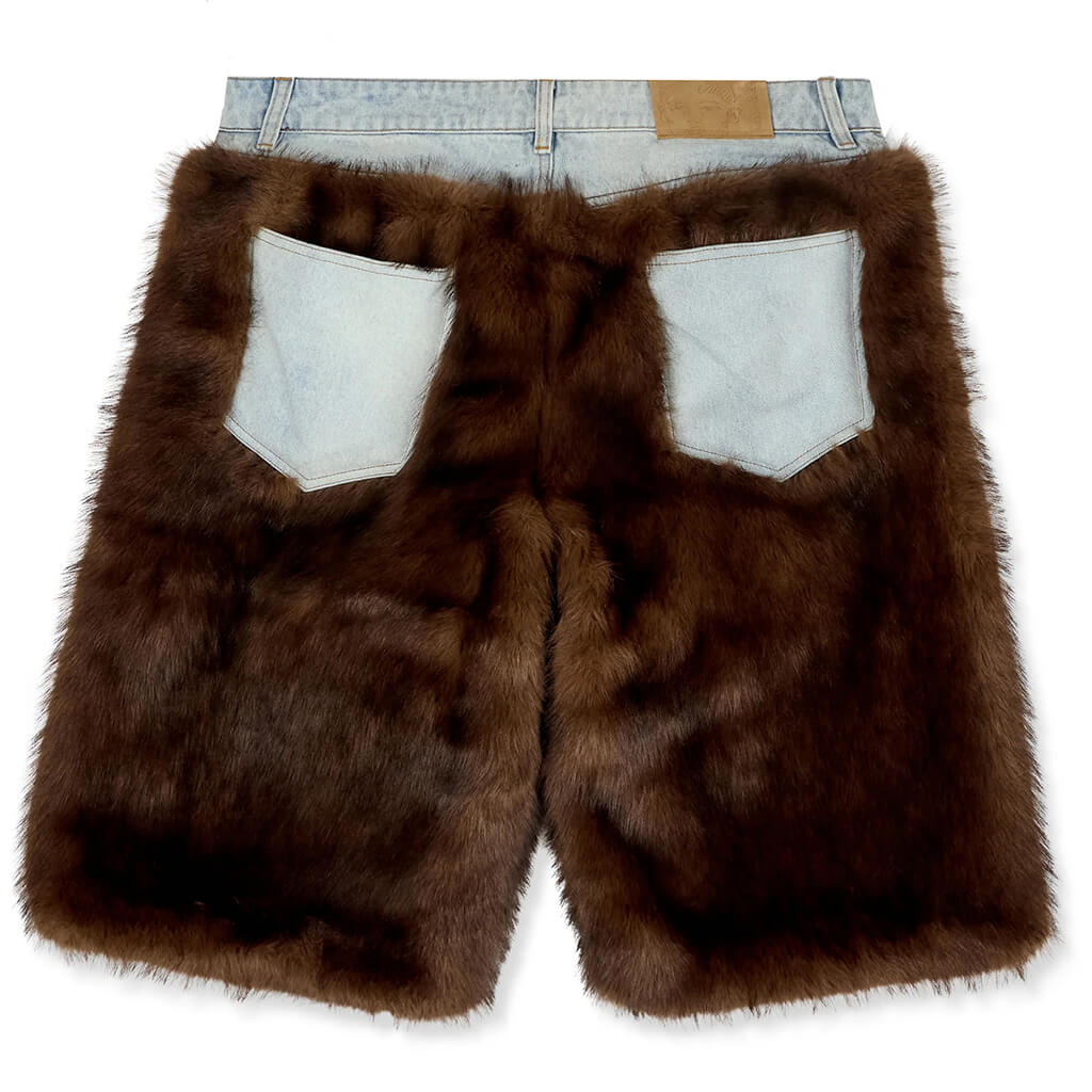 Fur Shorts - Brown
