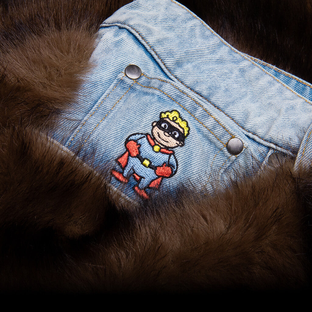 Fur Shorts - Brown