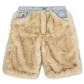 Fur Shorts - Cream