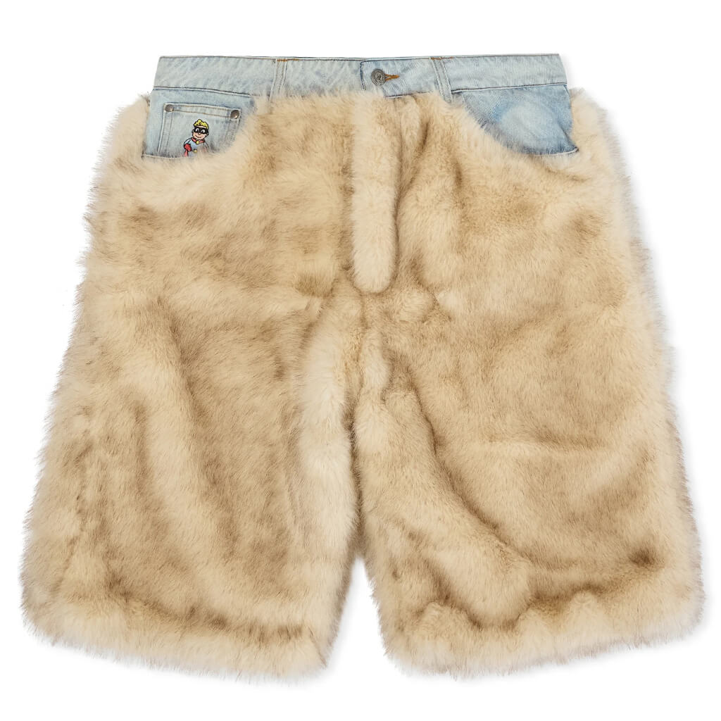 Fur Shorts - Cream