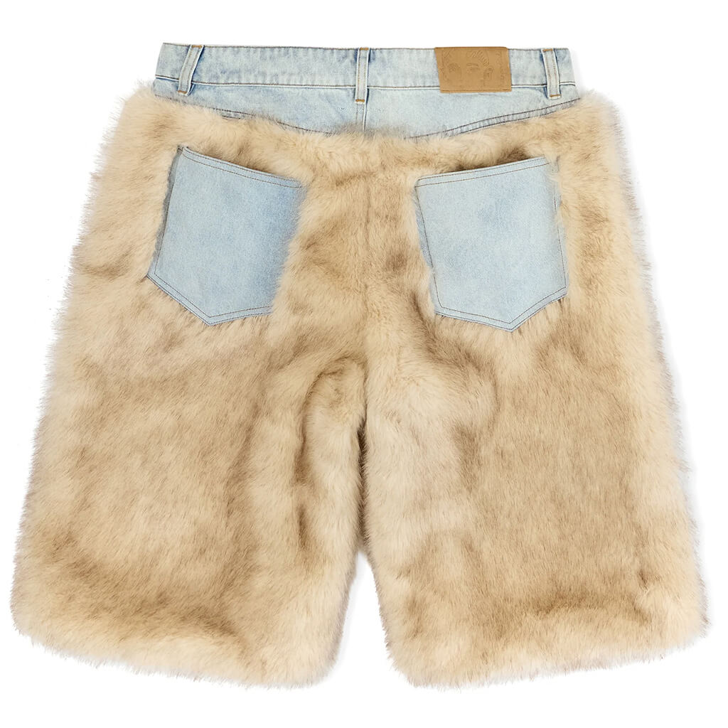 Fur Shorts - Cream