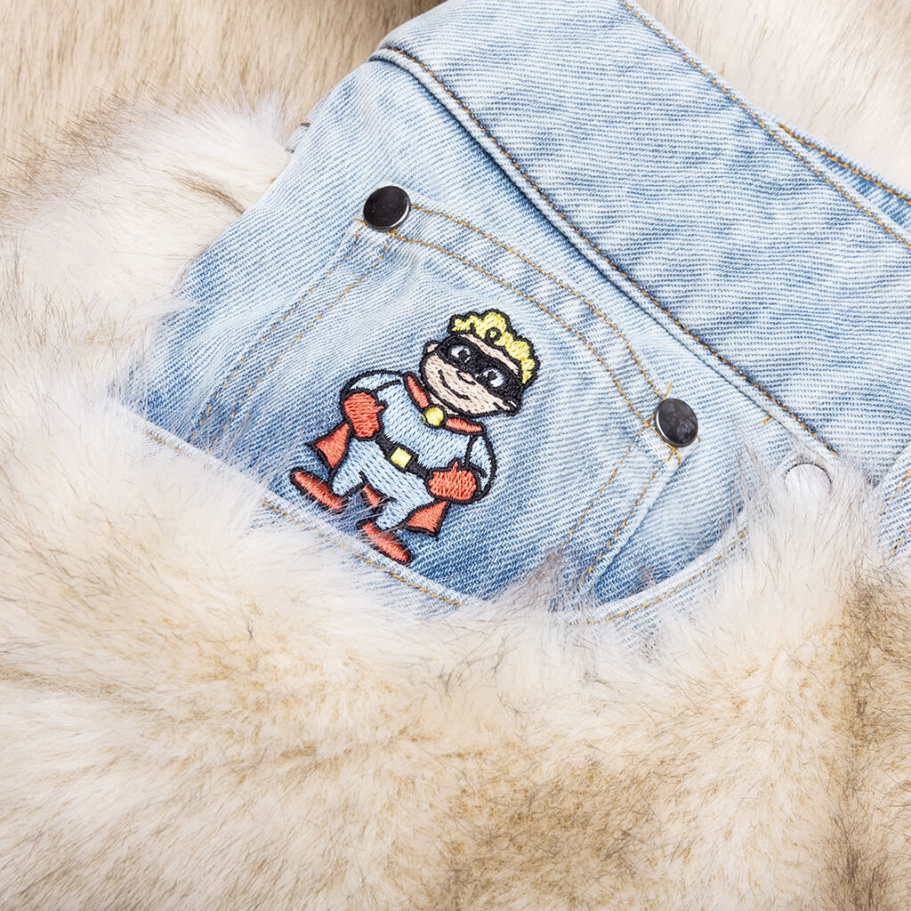 Fur Shorts - Cream