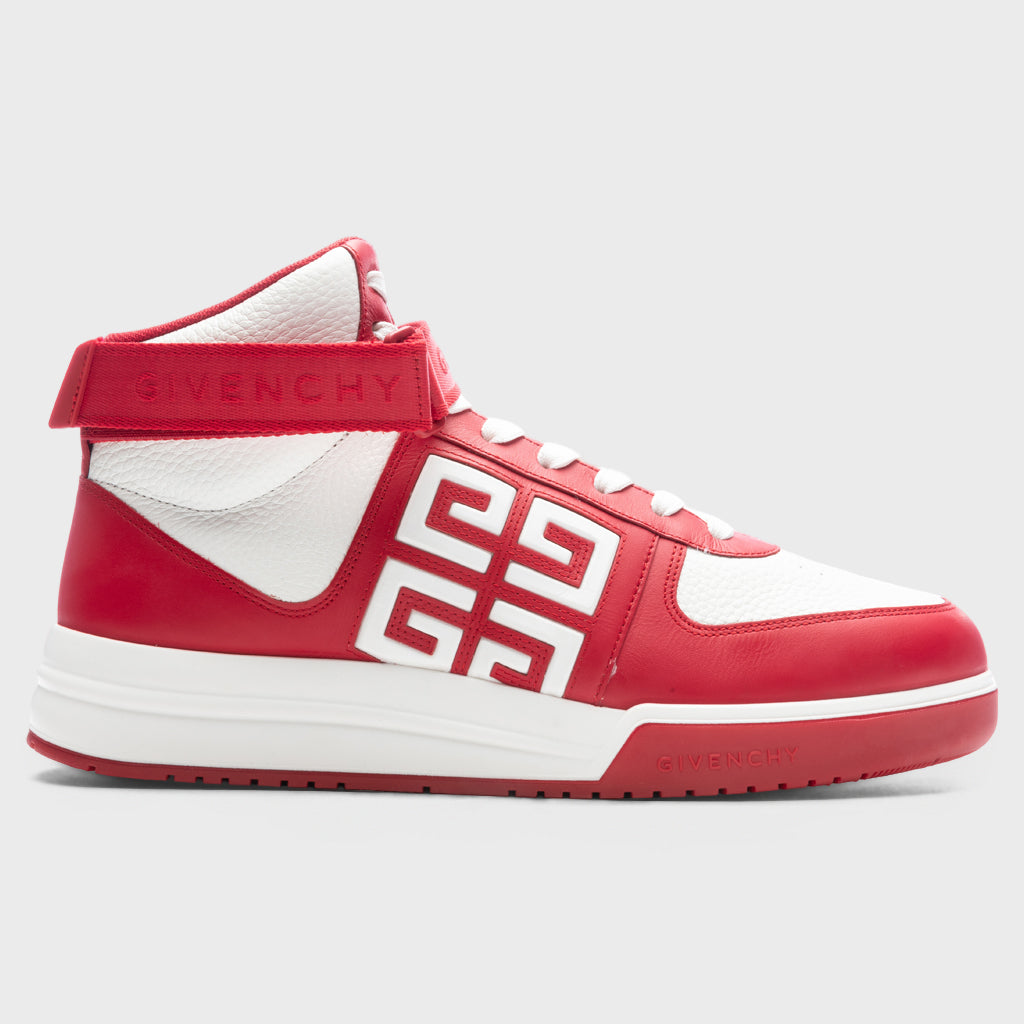 G4 High-Top Sneakers - Red/White