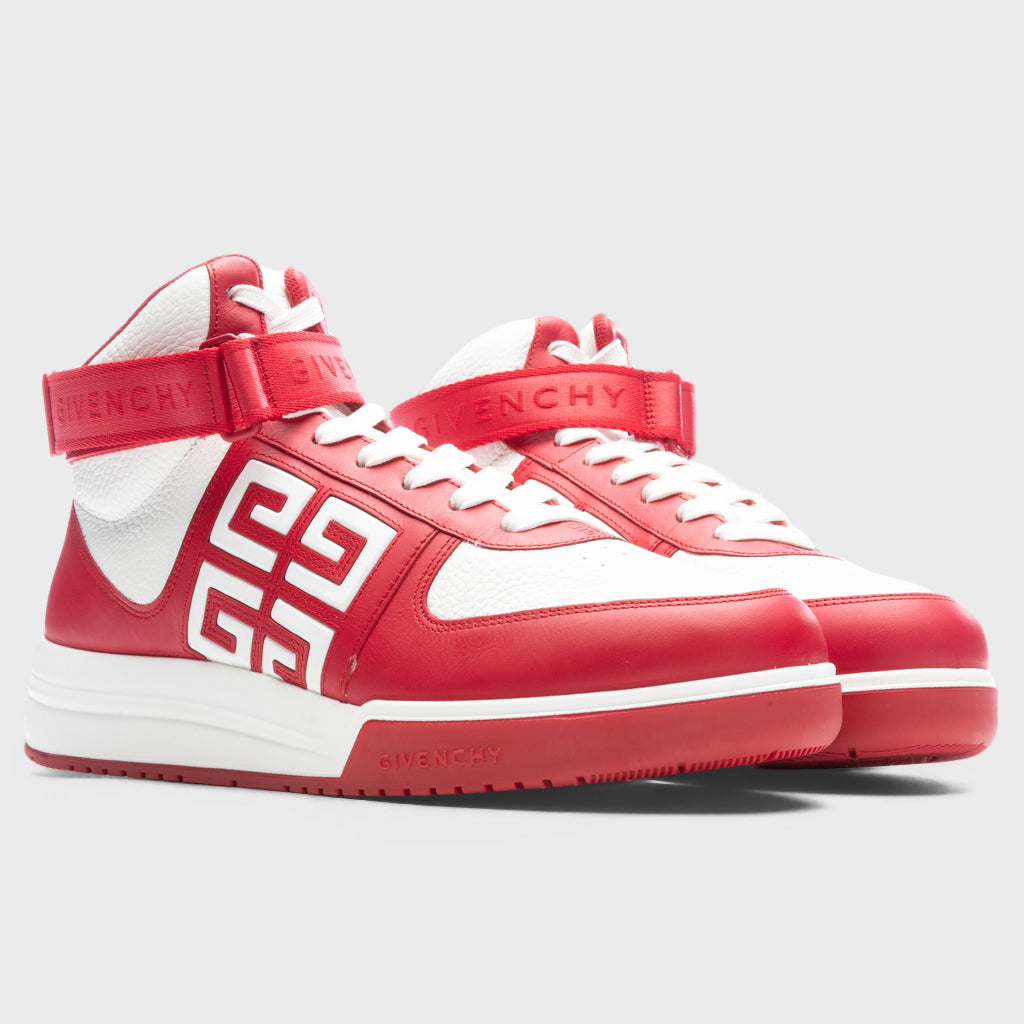G4 High-Top Sneakers - Red/White
