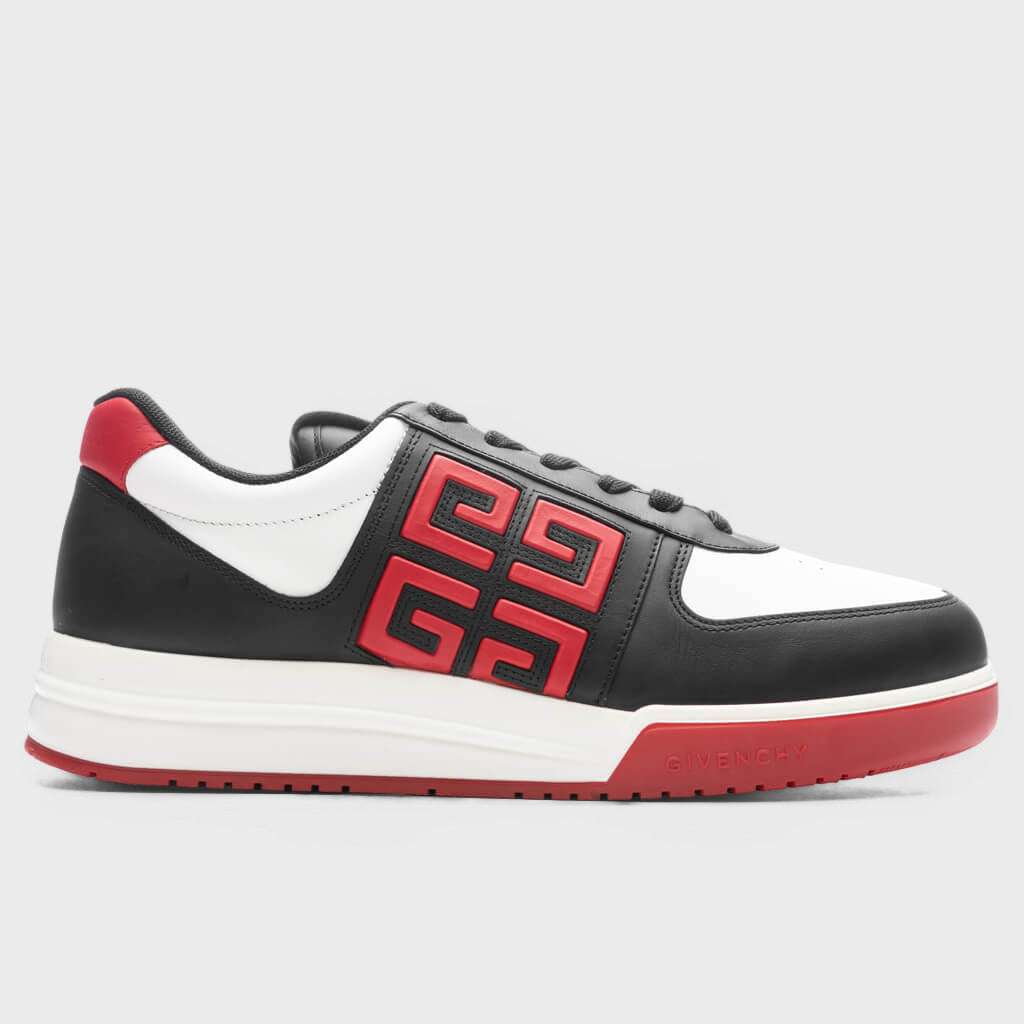G4 Low-Top Sneakers - Black/White/Red