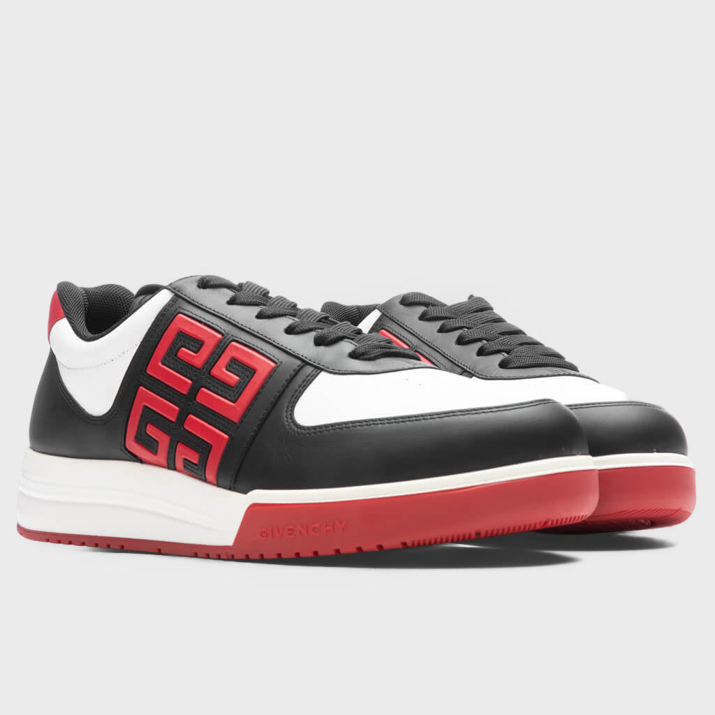 G4 Low-Top Sneakers - Black/White/Red