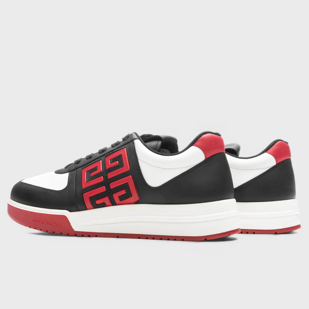G4 Low-Top Sneakers - Black/White/Red