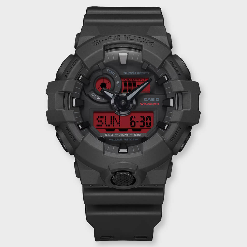 GA700BBR-1A - Black/Red