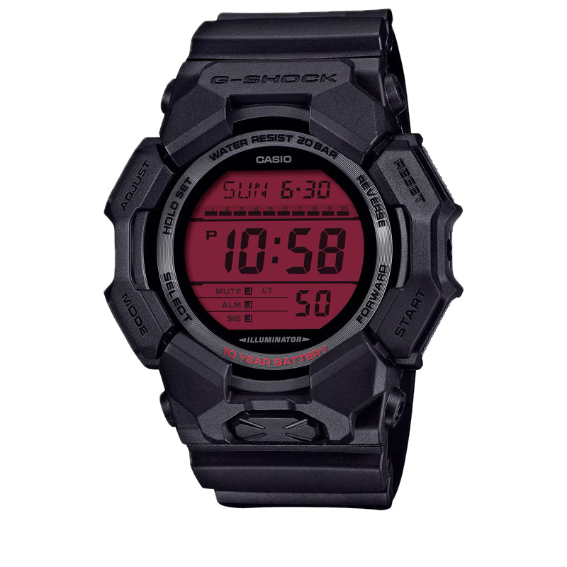 Casio G-Shock GD-010 Series Digital Watch - Black/Red