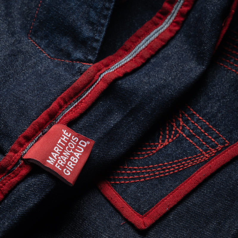 Marithe Francois Girbaud Manifest Denim Pants - Blue/Ink Red