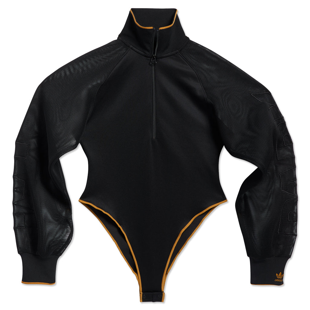Mesh Sleeve Bodysuit - Black/Mesa