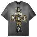 Cross T-Shirt - Stained Black