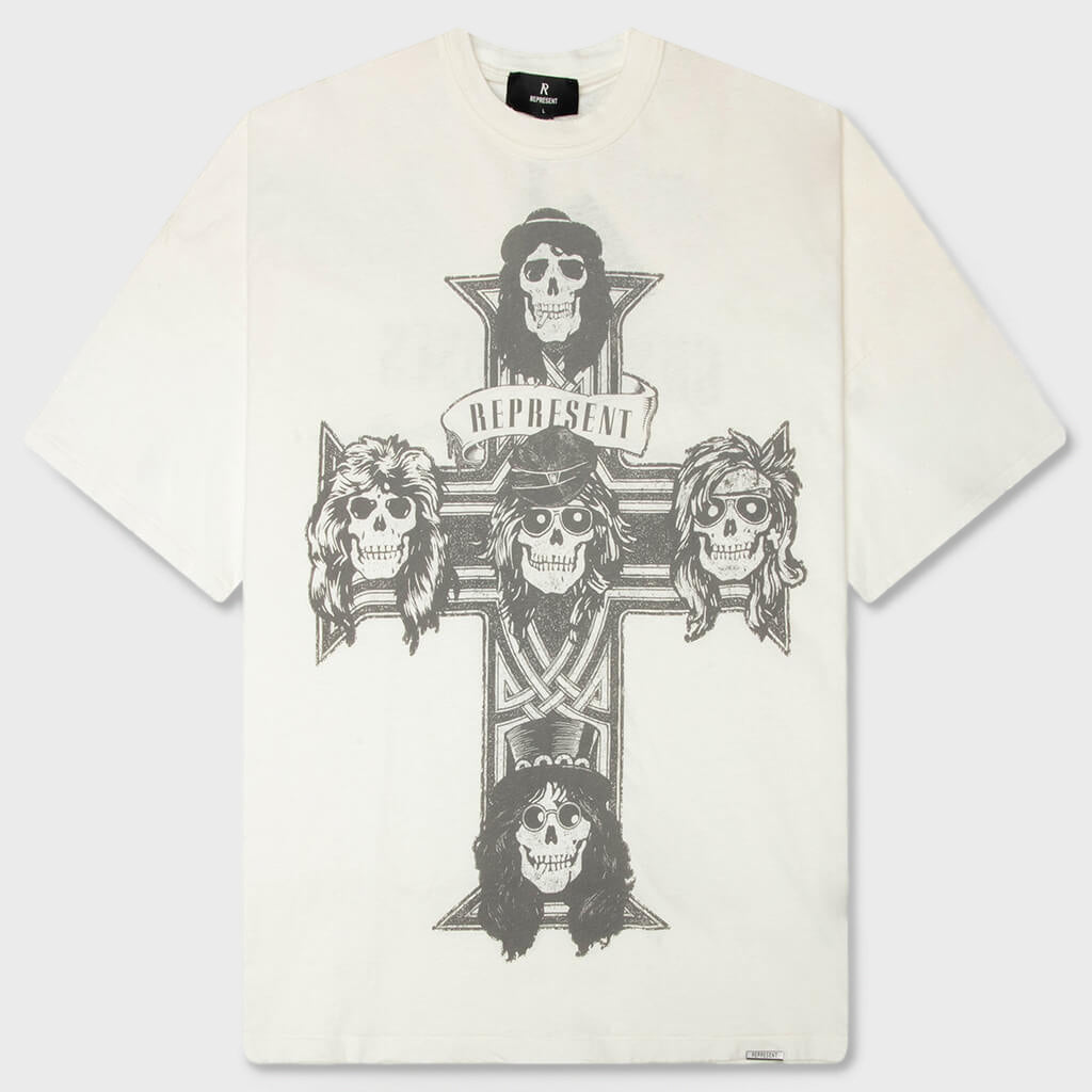 Cross T-Shirt - Washed Ecru