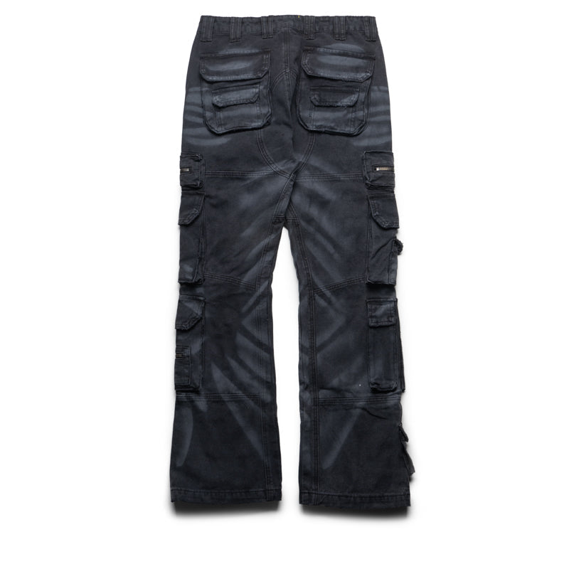 Godspeed New York Skidrow Flared Cargo Pants - Black