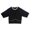 Knit Crop Top - Black/Mesa