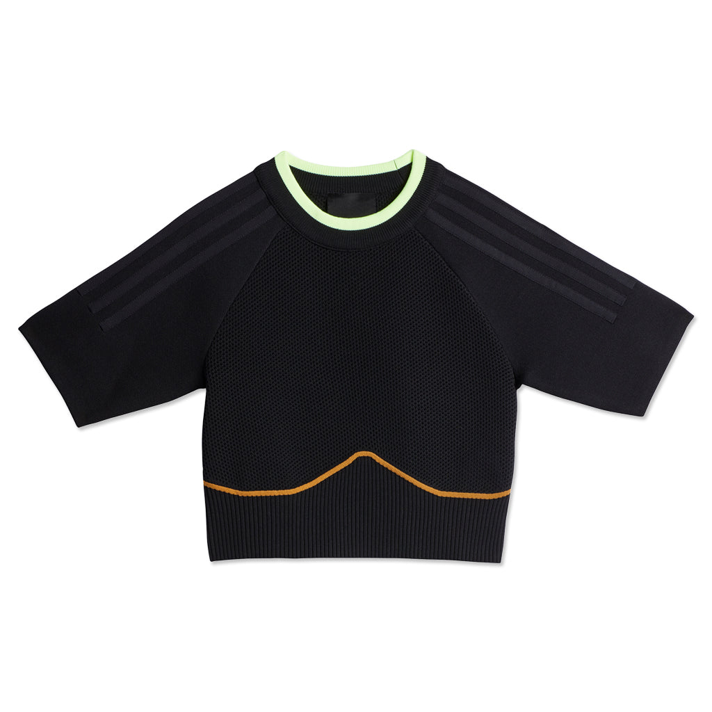 Knit Crop Top - Black/Mesa