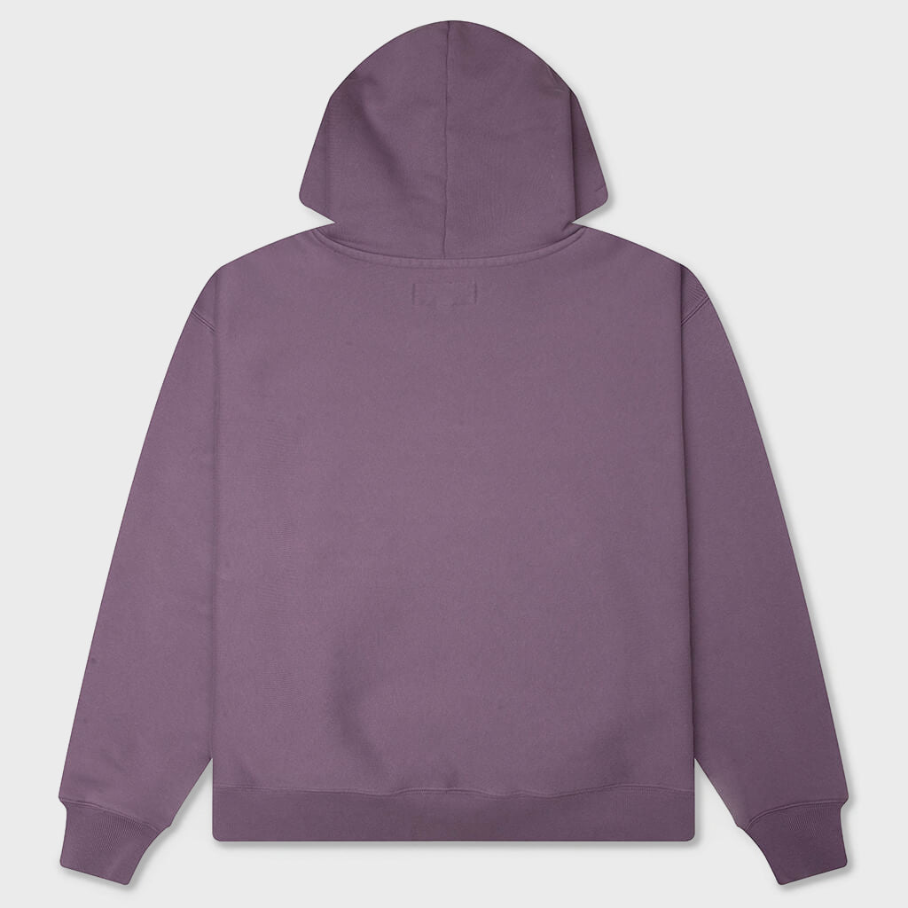 Gear Applique Hoodie - Purple