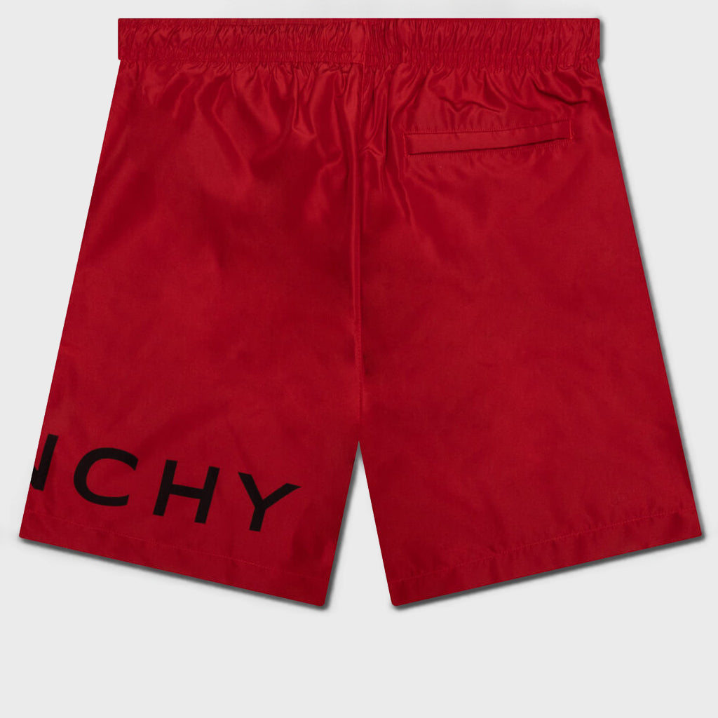 4G Long Swim Shorts - Vermillon