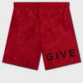 4G Long Swim Shorts - Vermillon