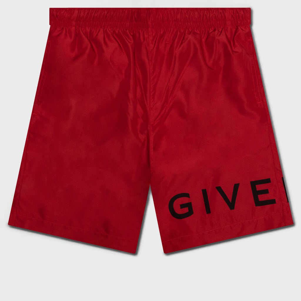 4G Long Swim Shorts - Vermillon