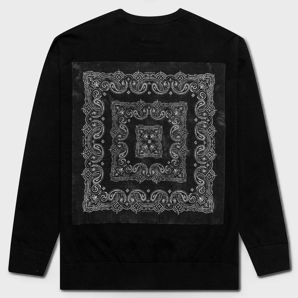 Bandana Crewneck Sweater - Black