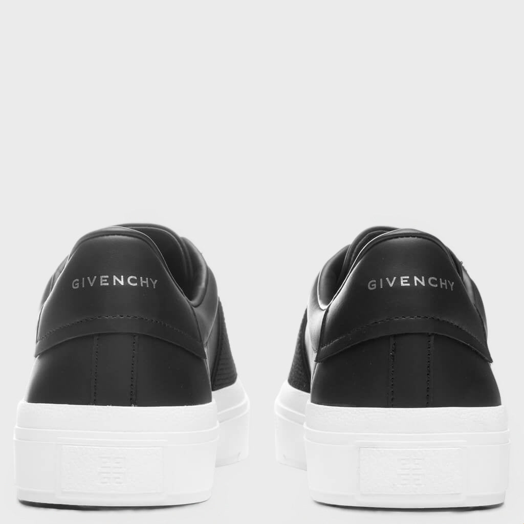 City Court Sneaker With Elastic - Black